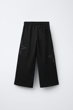 WIDE-LEG TROUSERS WITH STAR STUDS - Zara фото 2