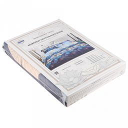 Постельное белье, комплект Евростандарт "На удачу", 4 предмета: пододеяльник 200х215см, простыня 220х240см, 2 наволочки 50х70см с клапаном-запахом, микрофибра 80г/м2, упаковка "классическая" ПВХ 34,5х41см, "Домашняя мода" (Россия)