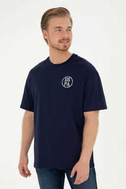 Футболка U.S. Polo Assn темно-синяя из хлопка фото 8