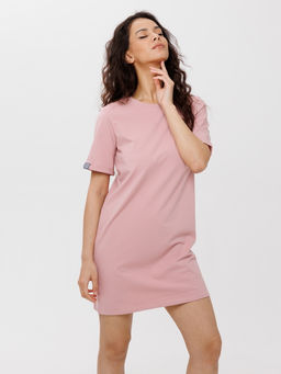 ***Трикотажное платье LINGEAMO пудрово-розовое ВП-05 (102)  фото 4