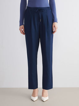 Beli Lastikli Havu? Kesim Kad?n Pileli Pantolon