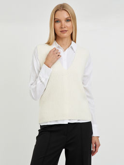 пуловер женский из шерсти