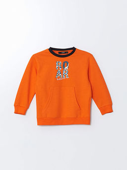 Bisiklet Yaka Bask?l? Erkek Bebek E?ofman Tak?m