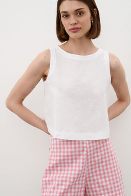 Шорты SRT25 02_Pink Checkers /Розовый, белый