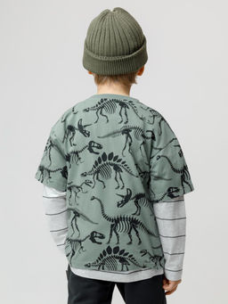 КР 302852/хаки 5107 Н029 к612 фуфайка (футболка) для мал