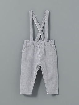 Erkek Bebek Ask?l? ?izgili Pantolon