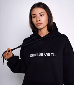 Худи #КТ6502, чёрный