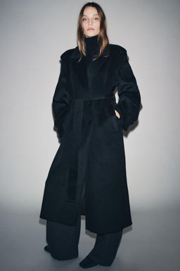 LONG WOOL BLEND COAT ZW COLLECTION LIMITED EDITION - Zara фото 6