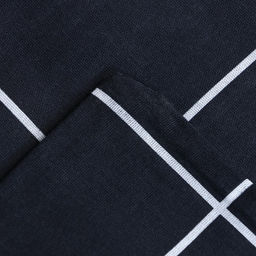 Постельное бельё Этель дуэт Клетка цвет чёрный 143х215-2 шт, 220х240, 50х70-2 шт, бязь, 125 г/м2  фото 4