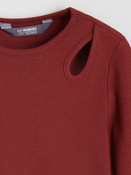 Bisiklet Yaka K?z ?ocuk Ti??rt