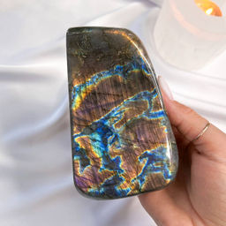 Срез (экран) из камня Лабрадор полированный