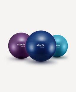 Фитбол STARFIT GB-108 65 см, 1000 гр, антивзрыв, фиолетовый  фото 4