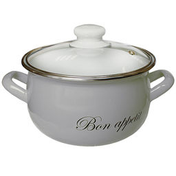 Кастрюля 5,7 л Грей со стеклянной крышкой арт. 2234L /INTEROS/