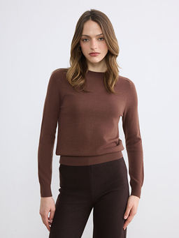 Bisiklet Yaka Kad?n Triko Kazak