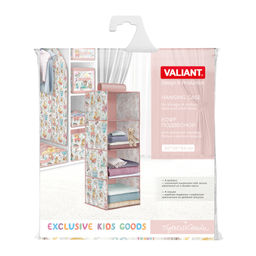 Кофр подвесной для хранения, 4 секции, 30*30*84 см, розов., ПУТЕШАСТИКИ - Valiant фото 6