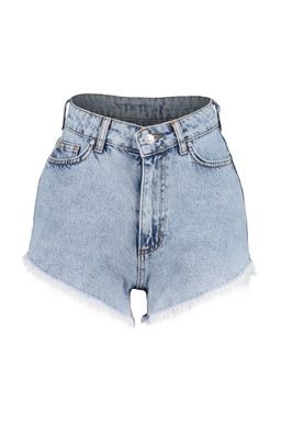 TRENDYOLMILLA Gri Mini Dokuma Denim %100 Pamuklu Plaj Sort TBESS23SR00030  фото 6