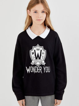 ACOOLA / Джемпер детский для девочек Vidar черный  фото 2