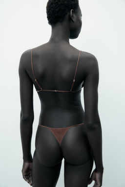 STRUCTURED SILK BRALETTE - Zara фото 5