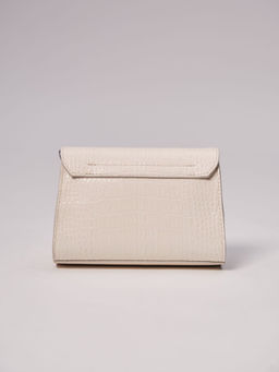 Сумка кросс-боди Deboro 31033 крок/бежевый лен