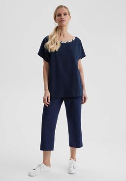 Футболка женская LS-213439-DN, 
т-синий - Steinberg фото 2