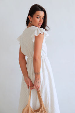 Martichelli Платье хлопковое белое  фото 8