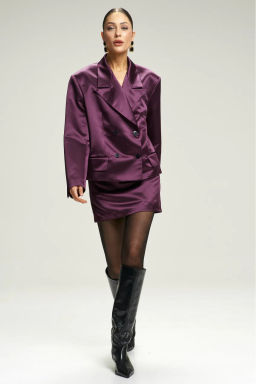 Жакет атласный Plum