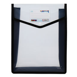 Папка-конверт на кнопке А4, 500 мкр, с расширением, вертикальная, карман для визиток, МИКС - Simaland фото 6