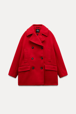 DOUBLE-BREASTED COAT WITH POCKETS - Zara фото 5