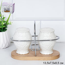 Набор для специй 2 предмета / UK-366 /уп 48/ на деревянной подставке - Галеонтрейд фото 4