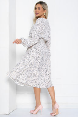 Платье Трепетная нежность (бело-бежевое) П12456-8