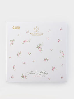 Тарелка глубокая WY Spring flowers, 220 мл, d=21.5 см, фарфор, белая