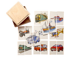 Дидактическая игра Картинки-половинки Транспорт