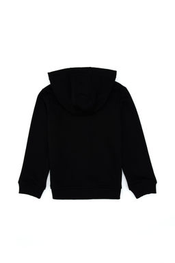 K_z _ocuk Siyah Kap__onlu Fermuarl_ Basic Sweatshirt Sepette S_rpriz _ndirim - U.s. polo assn фото 4