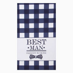 Набор полотенец кух. Доляна Boss Best man 35х60см-2шт, 100% хл  фото 3