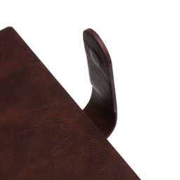 Ежедневник недатированный А5, 80 листов, в клетку, на гребне, обложка кожзам, с хлястиком, коричневый - Simaland фото 6