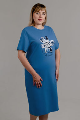 Арт. 4151 Туника женская 52-60 (5 шт) Цвет:Голубой