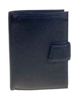 Кошелек-органайзер мужской из натуральной кожи, цвет черный