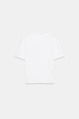 SHORT SLEEVE T-SHIRT WITH LABEL - Zara фото 7