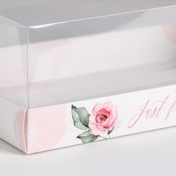 Цена за 5 шт. Коробка кондитерская «Just for you», 22×8×13.5 см