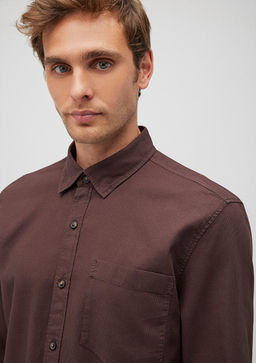 Kahverengi Gomlek - Mavi фото 5