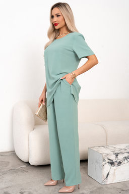 Костюм брючный (мята) К11-90/3 - Николь фото 3