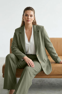 Limited Edition Mint Regular Astarl? Dokuma Blazer Ceket TWOAW23BC00132