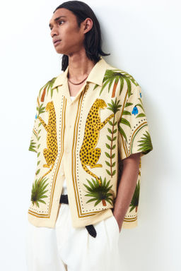 Camisa resort estampada Relaxed Fit - H&m фото 4