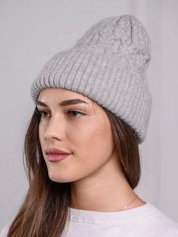 Теплая зимняя шапка бини из нежнейшей ангоры - Pretty mania фото 8