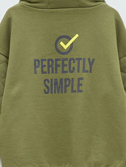 Uzun Kollu Bask?l? Erkek Bebek Hoodie - Waikiki фото 3