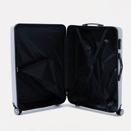 Чемодан большой 28, кодовый замок, цвет серебристый - Simaland фото 9