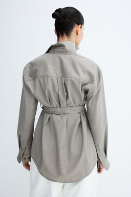 MAMA Camisa con cinturon de anudar - H&m фото 4