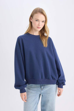 Толстовка из плотной ткани Cool Oversize с широким кроем и круглым вырезом