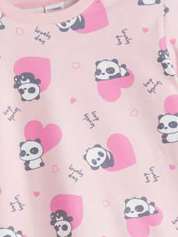 Desenli K?z ?ocuk Pijama ?st