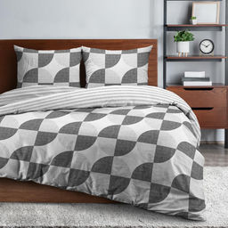 КПБ евро бязь "Wenge" (70х70) рис. 47002-1/47003-1 Stillness